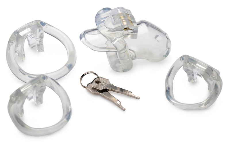 Clear Captor Chastity Cage - Small - The Dildo Hub