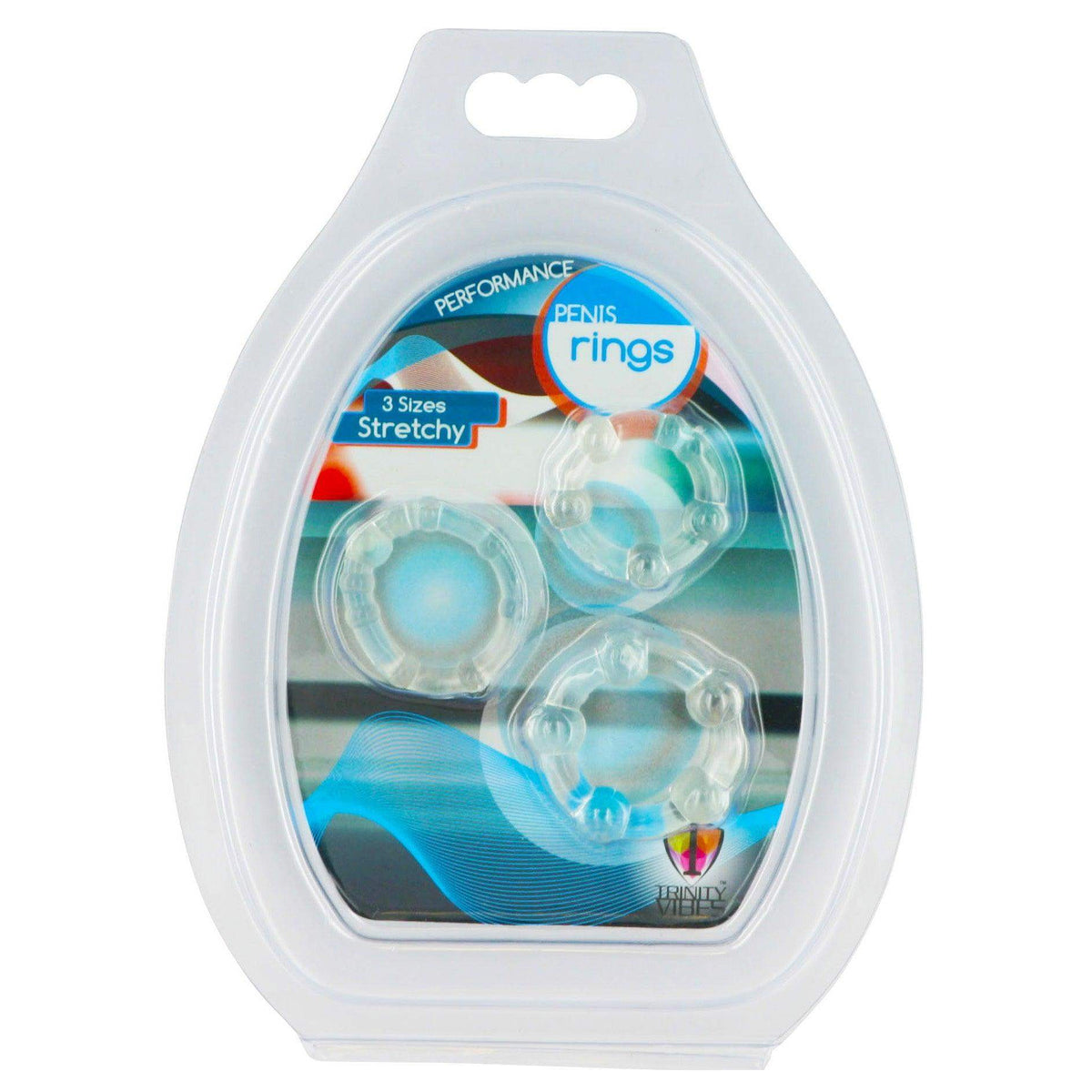 Clear Performance Erection Rings - Packaged - The Dildo Hub