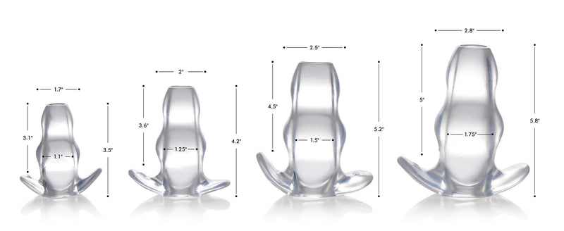 Clear View Hollow Anal Plug - Small - The Dildo Hub