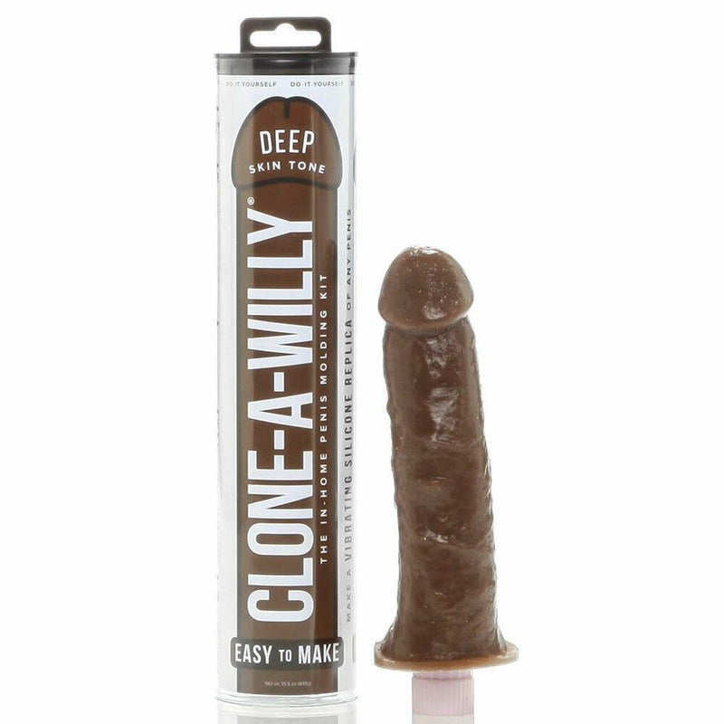 Clone-A-Willy Vibe Kit - Deep Skin Tone - The Dildo Hub