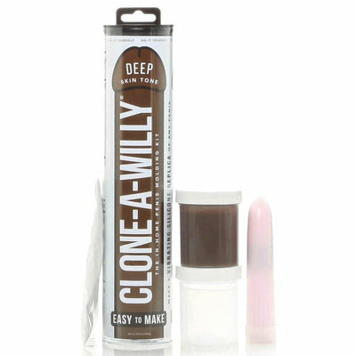 Clone-A-Willy Vibe Kit - Deep Skin Tone - The Dildo Hub