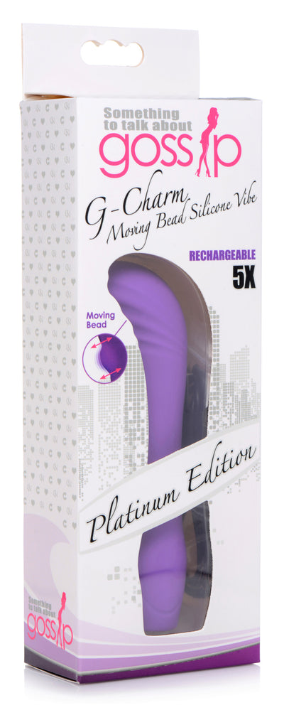 G-Charm Moving Bead Silicone Vibrator vibesextoys from Gossip