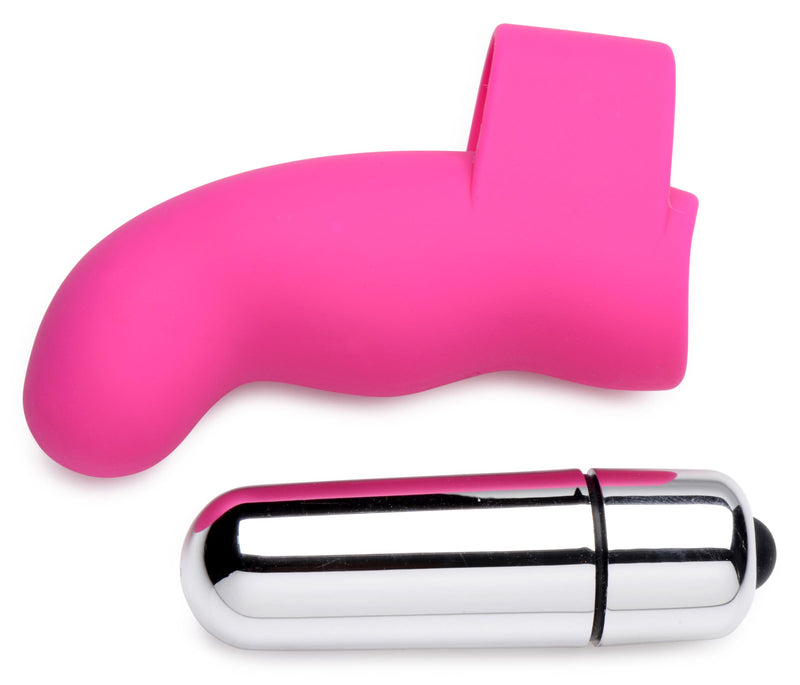 G-Thrill Silicone Finger Vibrator  - Magenta vibesextoys from Gossip