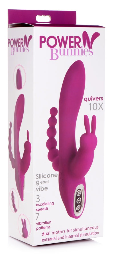 Quivers 10X Silicone G-spot Rabbit Vibrator vibesextoys from Gossip