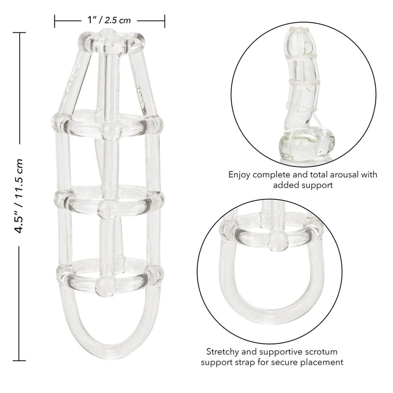 Cock Cage Enhancer - Clear | CalExotics - The Dildo Hub