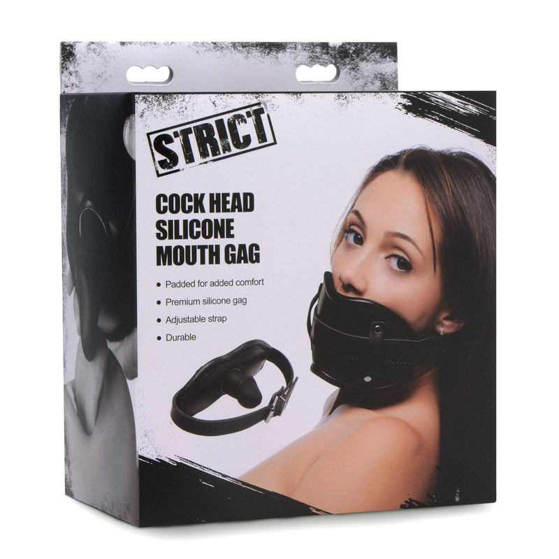 Cock Head Silicone Mouth Gag - The Dildo Hub