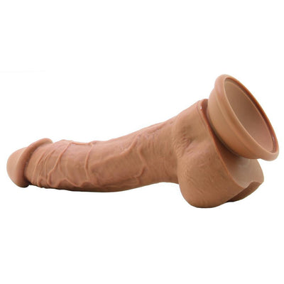 Colours Pleasures Brown Realistic Dildo - 8 Inches | NS Novelties - The Dildo Hub