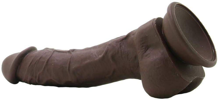 Colours Pleasures Dark Brown Realistic Dildo - 8 Inches | NS Novelties - The Dildo Hub