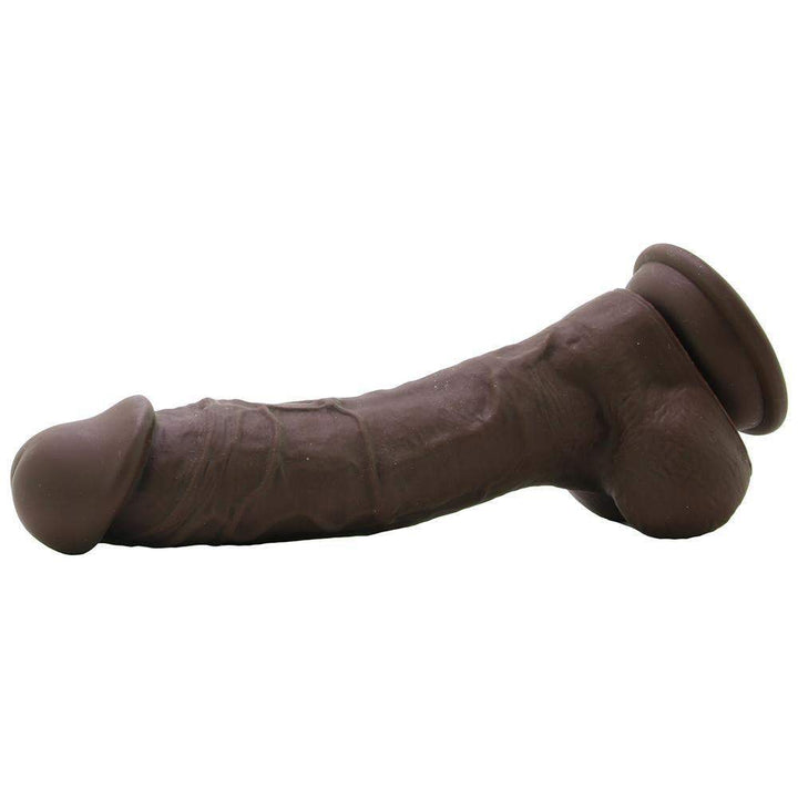 Colours Pleasures Dark Brown Realistic Dildo - 8 Inches | NS Novelties - The Dildo Hub