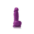 Colours Pleasures Purple Realistic Silicone Dildo - 4 Inches | NS Novelties