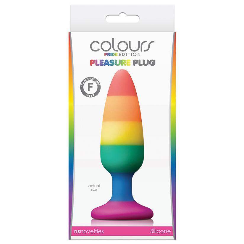Colours Pride Edition Rainbow Pleasure Medium Butt Plug | NS Novelties - The Dildo Hub