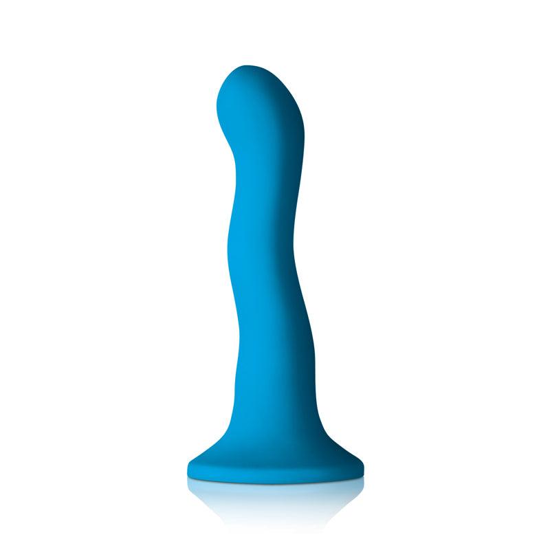 Colours Wave Blue Silicone Dildo - 6 Inches | NS Novelties - The Dildo Hub