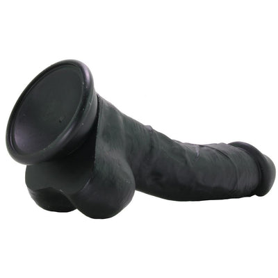 Coloursoft Soft Black Realistic Dildo - 8 Inches | NS Novelties - The Dildo Hub