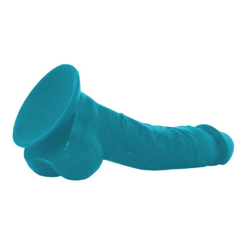 Coloursoft Soft Blue Realistic Dildo - 8 Inches | NS Novelties - The Dildo Hub