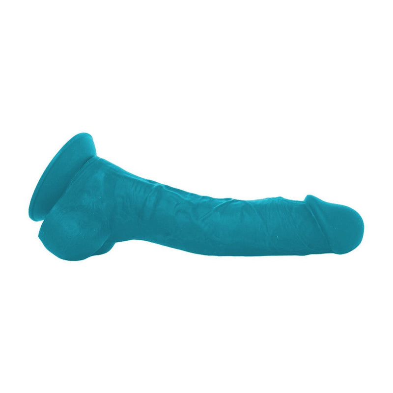 Coloursoft Soft Blue Realistic Dildo - 8 Inches | NS Novelties - The Dildo Hub