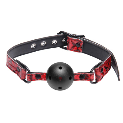 Crimson Tied Breathable Ball Gag - The Dildo Hub