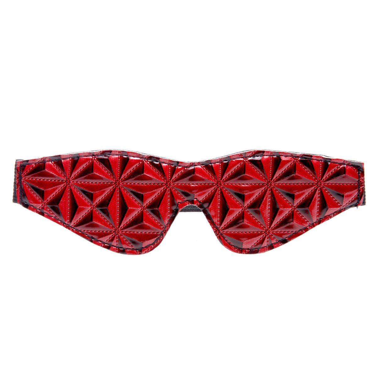 Crimson Tied Full Blackout Embossed Blindfold - The Dildo Hub
