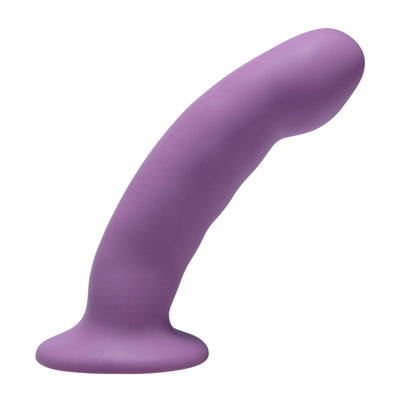 Curved Purple Silicone Strap On Harness Dildo - The Dildo Hub