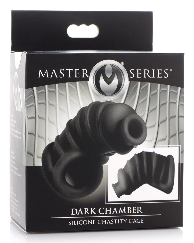 Dark Chamber Silicone Chastity Cage - The Dildo Hub