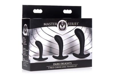 Dark Delights 3 Piece Curved Anal Trainer Set - The Dildo Hub