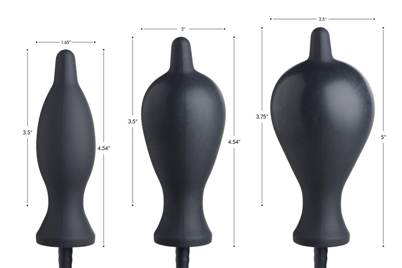 Dark Inflator Silicone Inflatable Anal Plug - The Dildo Hub