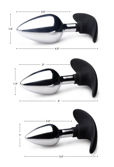 Dark Invader Metal and Silicone Anal Plug - Medium - The Dildo Hub