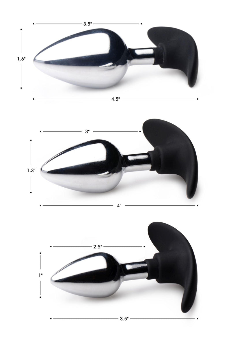 Dark Invader Metal and Silicone Anal Plug - Small - The Dildo Hub