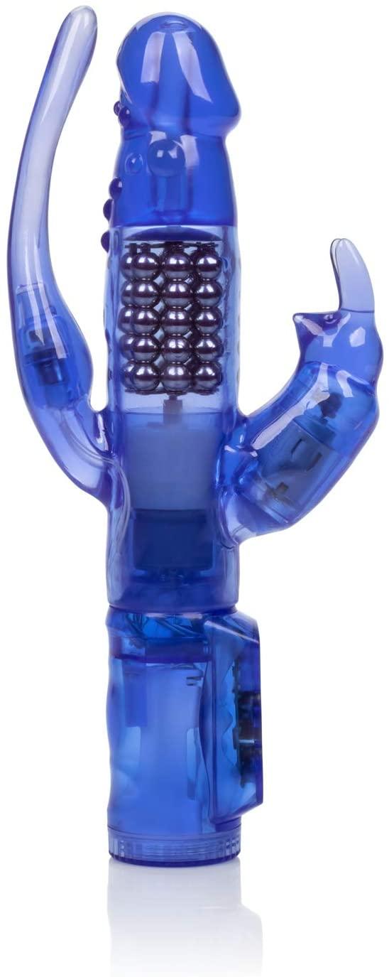 Delight Triple Orgasm Rabbit Vibrator - 10 Inches | CalExotics - The Dildo Hub