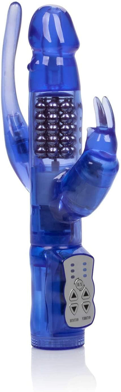 Delight Triple Orgasm Rabbit Vibrator - 10 Inches | CalExotics - The Dildo Hub