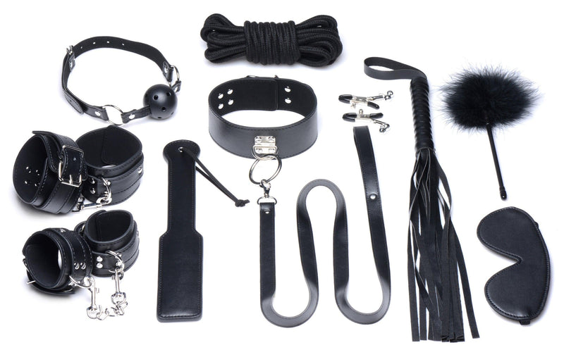 Deluxe 10 Piece Bondage Set | All-American BDSM Accessories - The Dildo Hub