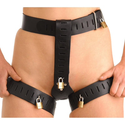 Deluxe Locking Womens Chastity Belt - ML - The Dildo Hub