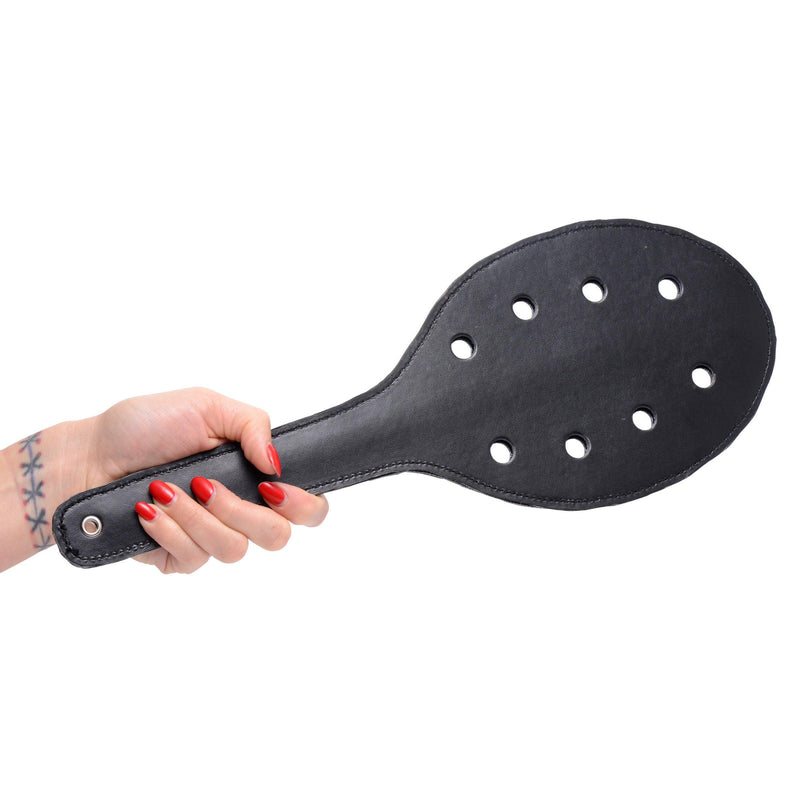 Deluxe Rounded Spanking Paddle with Holes | BDSM Accessories - The Dildo Hub