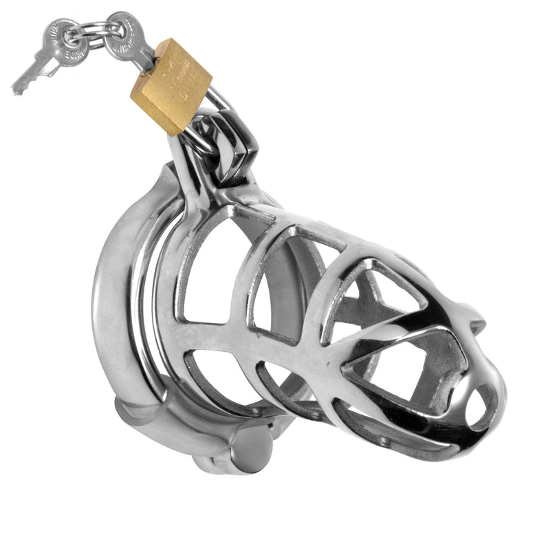 Detained Stainless Steel Chastity Cage - The Dildo Hub