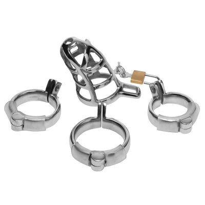 Detained Stainless Steel Chastity Cage - The Dildo Hub