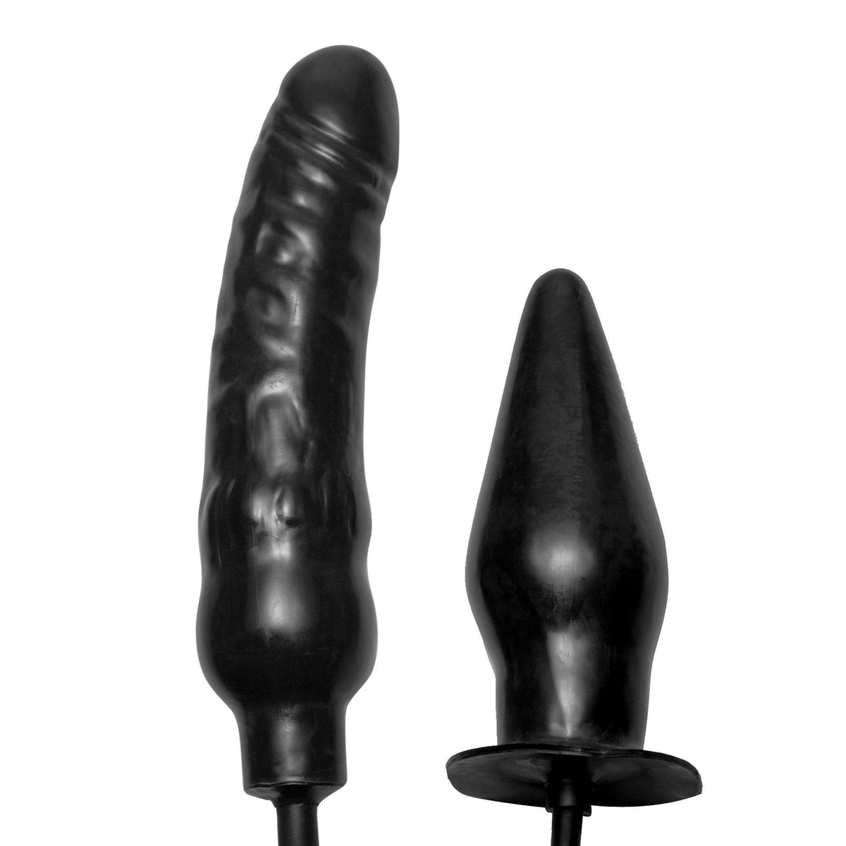 Deuce Double Penetration Inflatable Dildo and Anal Plug - The Dildo Hub