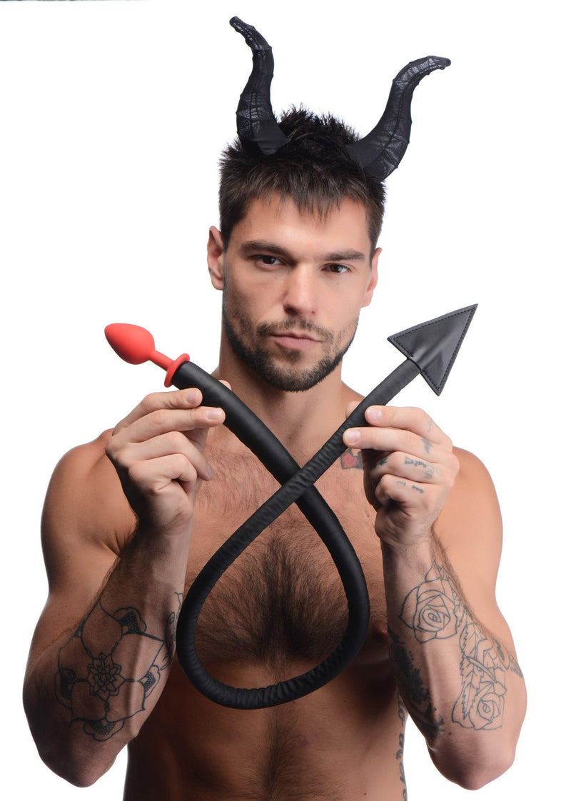 Devil Tail Anal Plug and Horns Set - The Dildo Hub