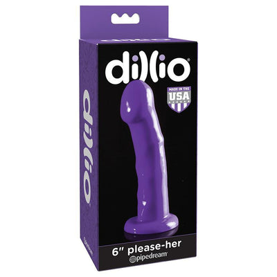 Dillio Purple Please Her Slim Dildo - 6 Inches | Pipedream - The Dildo Hub