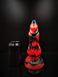 Custom Direwolf Big Wolf Knot Dildo in Platinum Silicone