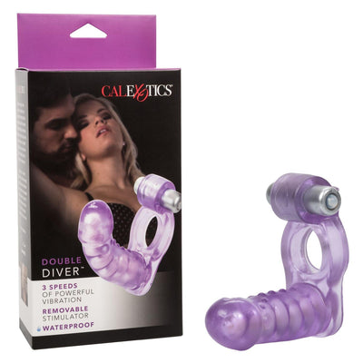 Double Diver Vibrating Cock Ring For Couples | CalExotics - The Dildo Hub