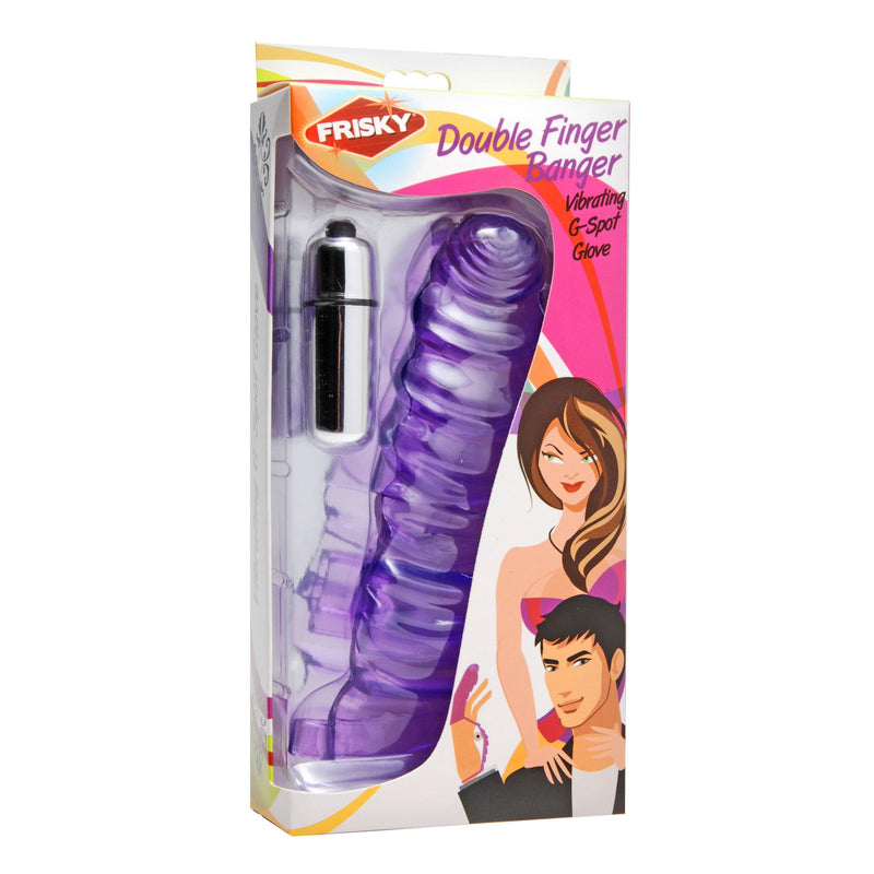 Double Finger Banger Vibrating G-Spot Glove - The Dildo Hub