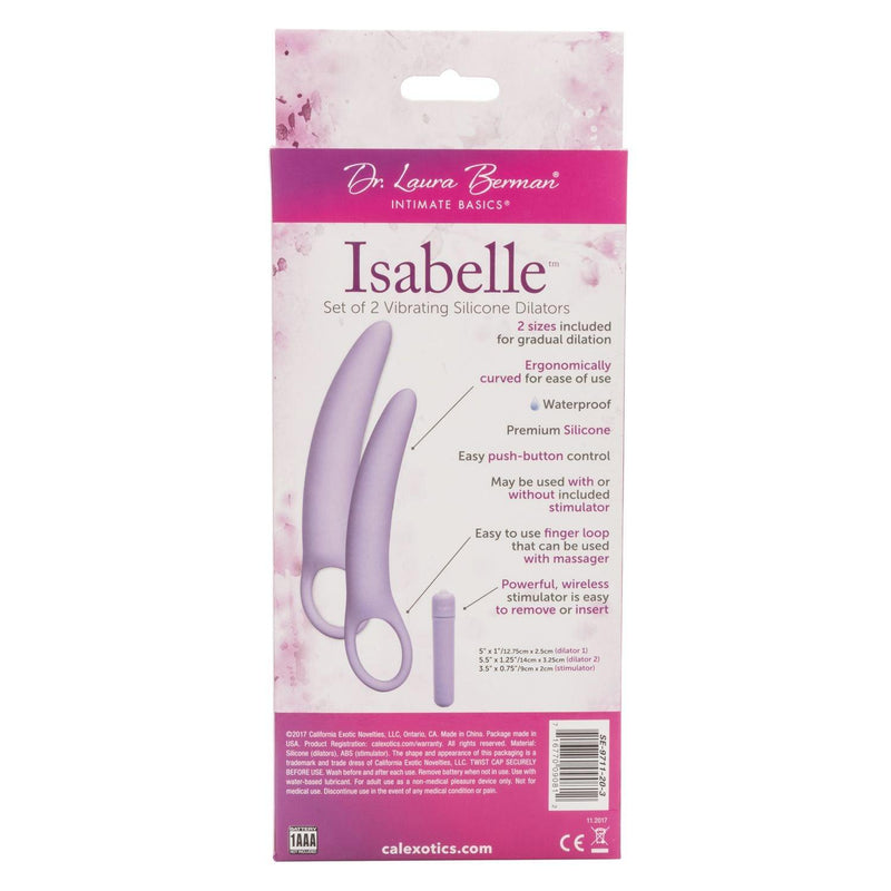 Dr. Laura Berman Isabelle Set of 2 Vibrating Silicone Dilators | CalExotics - The Dildo Hub