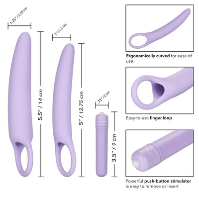 Dr. Laura Berman Isabelle Set of 2 Vibrating Silicone Dilators | CalExotics - The Dildo Hub