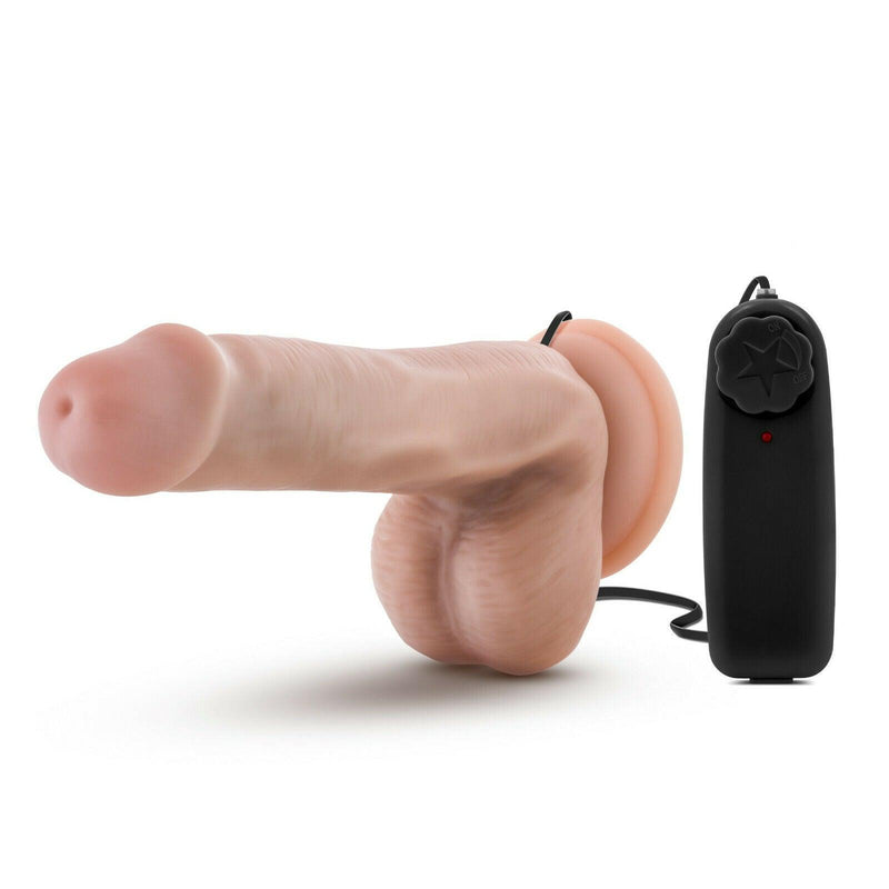 Dr. Rob Vanilla Vibrating Cock With Suction Cup - 6 Inch | Blush - The Dildo Hub