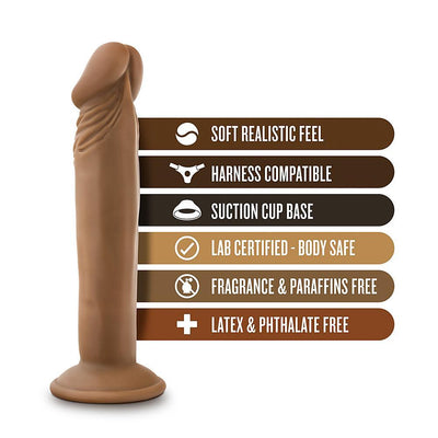 Dr. Small Mocha Realistic Dildo - 6 Inch | Blush - The Dildo Hub