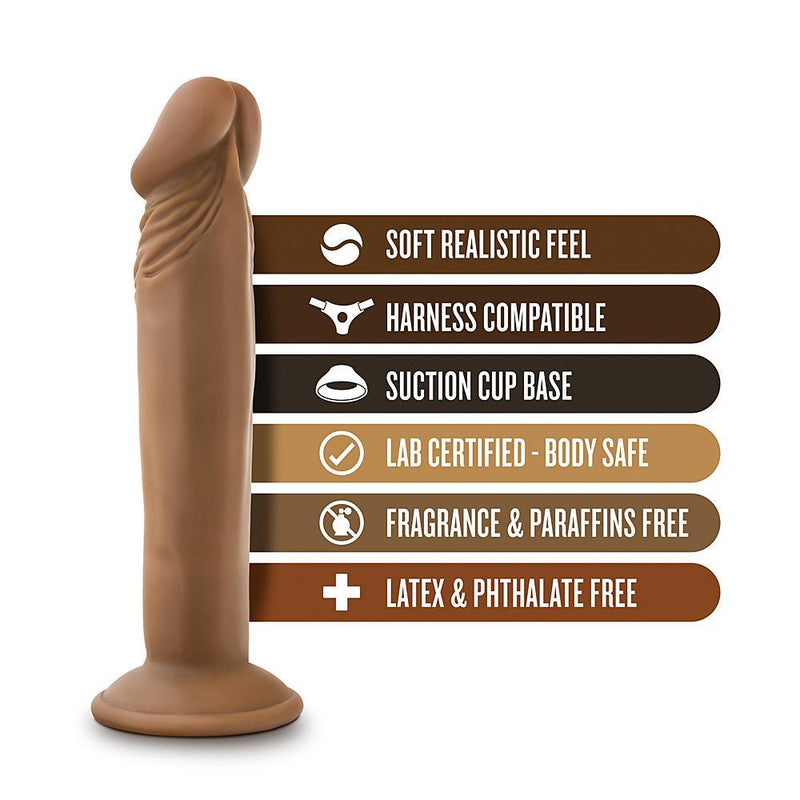 Dr. Small Mocha Realistic Dildo - 6 Inch | Blush - The Dildo Hub