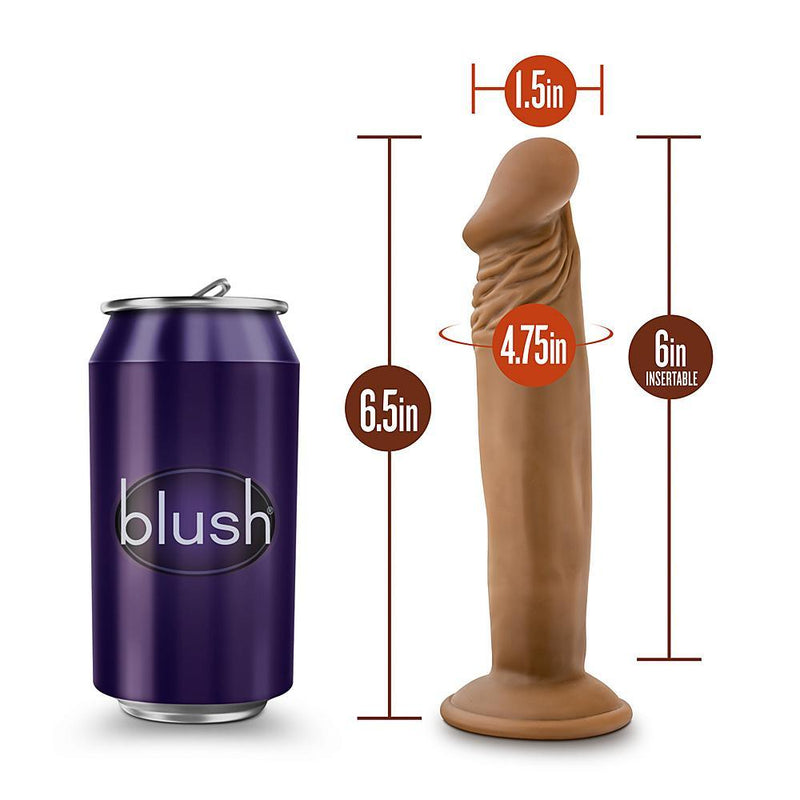 Dr. Small Mocha Realistic Dildo - 6 Inch | Blush - The Dildo Hub