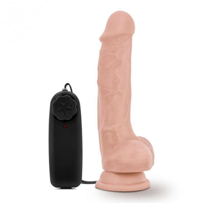 Dr. Tim Vanilla Vibrating Cock With Suction Cup - 7.5 Inch | Blush - The Dildo Hub