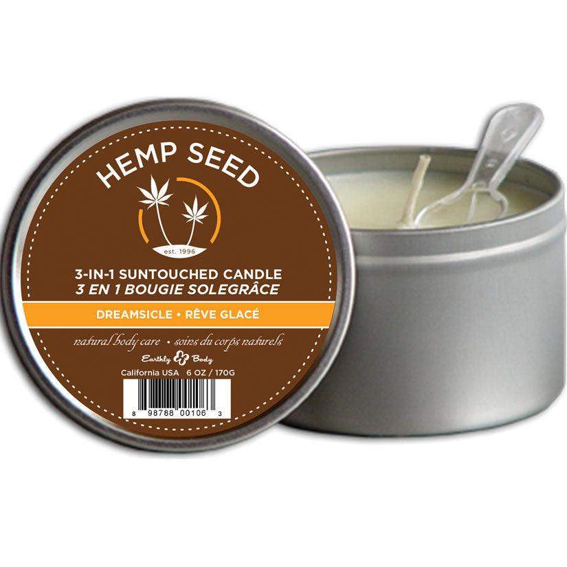Dreamsicle Suntouched Candle With Hemp 6 Oz - The Dildo Hub
