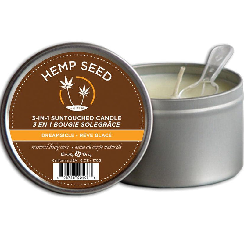 Dreamsicle Suntouched Candle With Hemp 6 Oz - The Dildo Hub