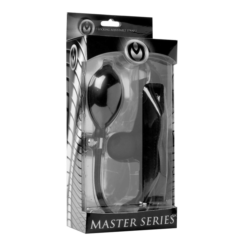 Silencer Inflatable Locking Silicone Penis Gag GAGS from Master Series
